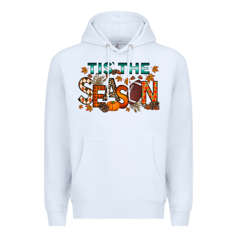 Tis The Season Football Premium Hoodie by RacoonDesign | Teevron