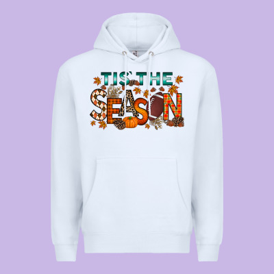 Tis The Season Football Premium Hoodie Designed By Racoondesign