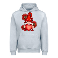 Heather Grey valentines day red Urban Hoodie - RanaPortraitStore