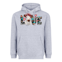 Heather Grey calf love Heavyweight Hoodie - JahusDesignShop