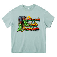 Arona steppin into juneteenth heels Heavy Core Tee - CowGirlArtShop