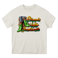 Cream steppin into juneteenth heels Heavy Core Tee - CowGirlArtShop