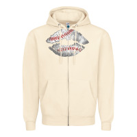 Sandshell baseball lips Zipper Hoodie - AdoDesignShop