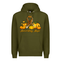 Army Green harvesting hope Premium Hoodie - Jasminsmagicworld
