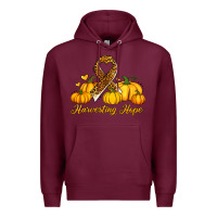 Burgundy harvesting hope Premium Hoodie - Jasminsmagicworld