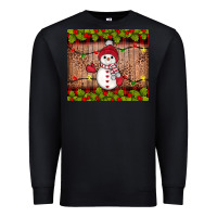 Black snowman Christmas Premium Sweatshirt - JahusDesignShop
