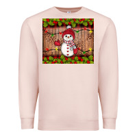 Pale Pink snowman Christmas Premium Sweatshirt - JahusDesignShop