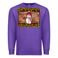 Purple snowman Christmas Premium Sweatshirt - JahusDesignShop