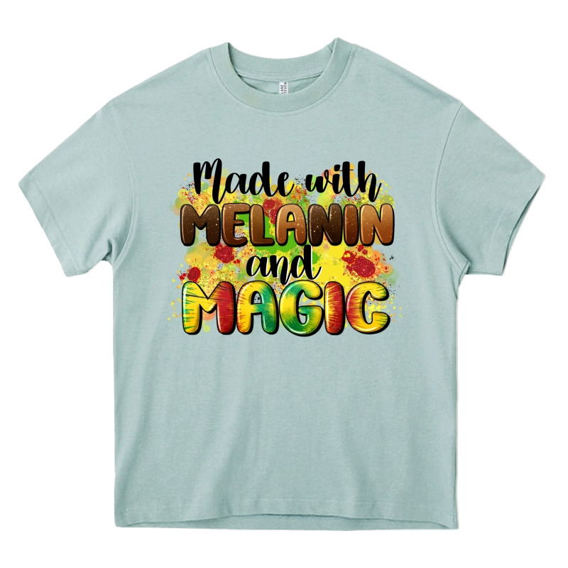 Made With Melanin And Magic Heavy Core Tee by CowGirlArtShop | Teevron