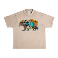 French Oak baby bear mini sunflowers leopard cowhide mother's day Urban Heavy Tee - Jasminsmagicworld