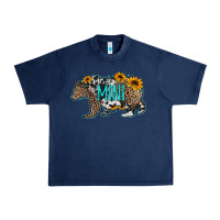 Baby Bear Mini Sunflowers Leopard Cowhide Mother's Day Urban Heavy Tee | Teevron