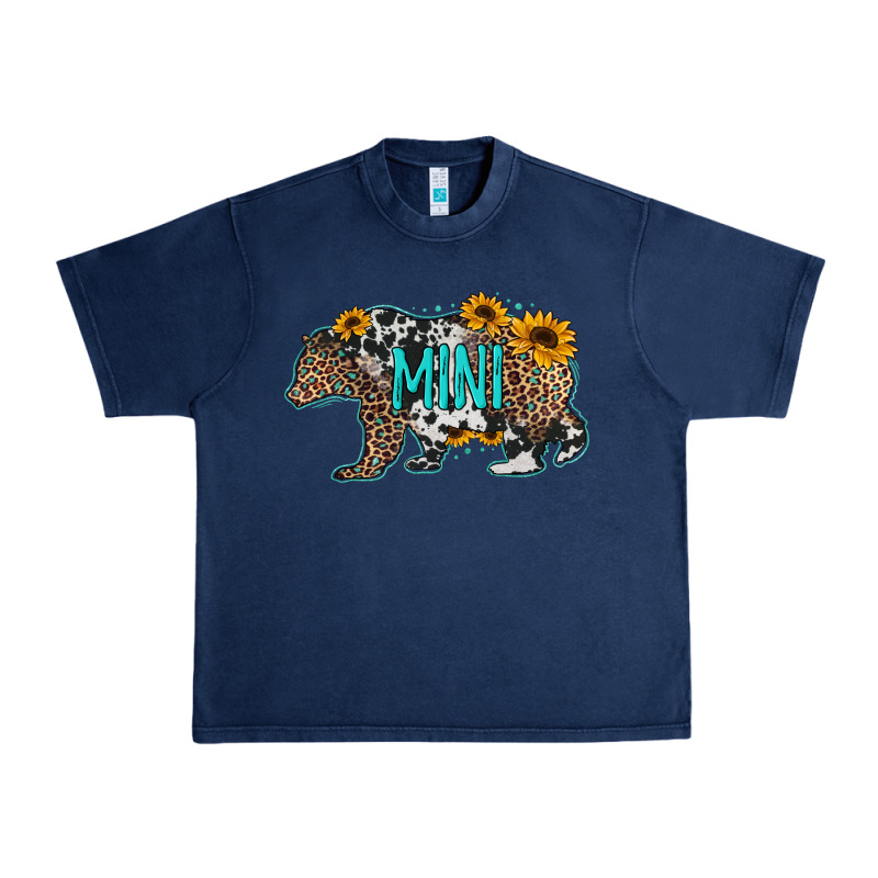 Baby Bear Mini Sunflowers Leopard Cowhide Mother's Day Urban Heavy Tee by Jasminsmagicworld | Teevron