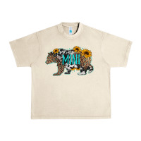 Sandshell baby bear mini sunflowers leopard cowhide mother's day Urban Heavy Tee - Jasminsmagicworld
