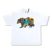 White baby bear mini sunflowers leopard cowhide mother's day Urban Heavy Tee - Jasminsmagicworld