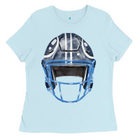 Baby Blue football helmet fa element 1 Ladies Tee - FaDigitalArtStudio