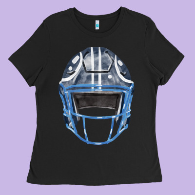 Football Helmet Fa Element 1 Ladies Tee Designed By Fadigitalartstudio