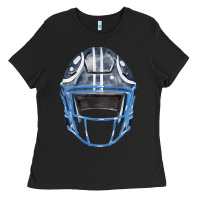 Black football helmet fa element 1 Ladies Tee - FaDigitalArtStudio