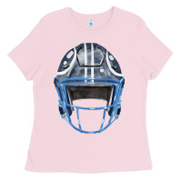 Bubblegum Pink football helmet fa element 1 Ladies Tee - FaDigitalArtStudio