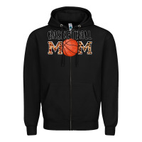 Black basketball mom Zipper Hoodie - AdoDesignShop