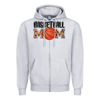 Heather Grey basketball mom Zipper Hoodie - AdoDesignShop