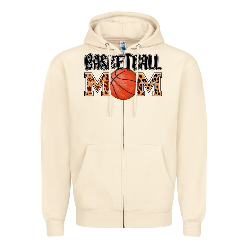 Basketball Mom Zipper Hoodie by AdoDesignShop | Teevron