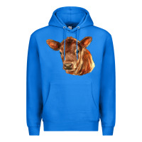 True Royal red angus calf face Premium Hoodie - LillyAllenDesigns