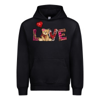Black valentines day tedybear love Urban Hoodie - RanaPortraitStore