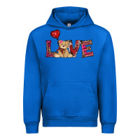 Cobalt valentines day tedybear love Urban Hoodie - RanaPortraitStore