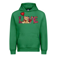 Emerald valentines day tedybear love Urban Hoodie - RanaPortraitStore