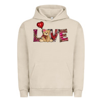 Pigment French Oak valentines day tedybear love Urban Hoodie - RanaPortraitStore