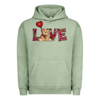 Pigment Oil Green valentines day tedybear love Urban Hoodie - RanaPortraitStore
