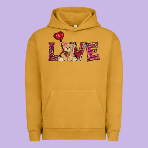 Valentines Day Tedybear Love Urban Hoodie Designed By Ranaportraitstore
