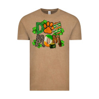 Vintage Coffee St. Patricks Dog Mom Vintage Tee - FaDigitalArtStudio