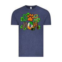 Vintage Denim St. Patricks Dog Mom Vintage Tee - FaDigitalArtStudio