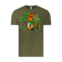 Vintage Olive St. Patricks Dog Mom Vintage Tee - FaDigitalArtStudio