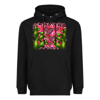 Black valentine's day cactus background Heavyweight Hoodie - JahusDesignShop