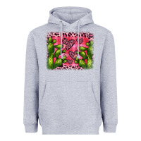Heather Grey valentine's day cactus background Heavyweight Hoodie - JahusDesignShop