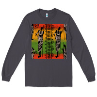 Smoke african silhouette seamless pattern Long Sleeve Tee - BundleAndBundleShop