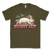 Army Green Do the Bunny hop Easter Day Classic Tee - HowdyJamesFarm