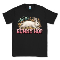 Black Do the Bunny hop Easter Day Classic Tee - HowdyJamesFarm