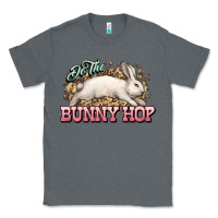 Charcoal Heather Do the Bunny hop Easter Day Classic Tee - HowdyJamesFarm