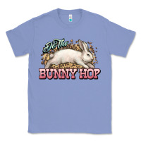 Colony Blue Do the Bunny hop Easter Day Classic Tee - HowdyJamesFarm