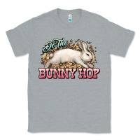 Heather Grey Do the Bunny hop Easter Day Classic Tee - HowdyJamesFarm