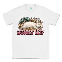 White Do the Bunny hop Easter Day Classic Tee - HowdyJamesFarm