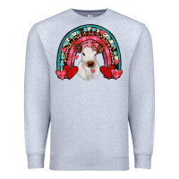 Heather Grey valentines heifer rainbow Premium Sweatshirt - JahusDesignShop