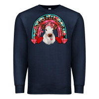 Navy valentines heifer rainbow Premium Sweatshirt - JahusDesignShop