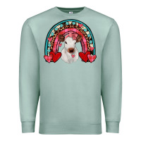 Seafoam valentines heifer rainbow Premium Sweatshirt - JahusDesignShop