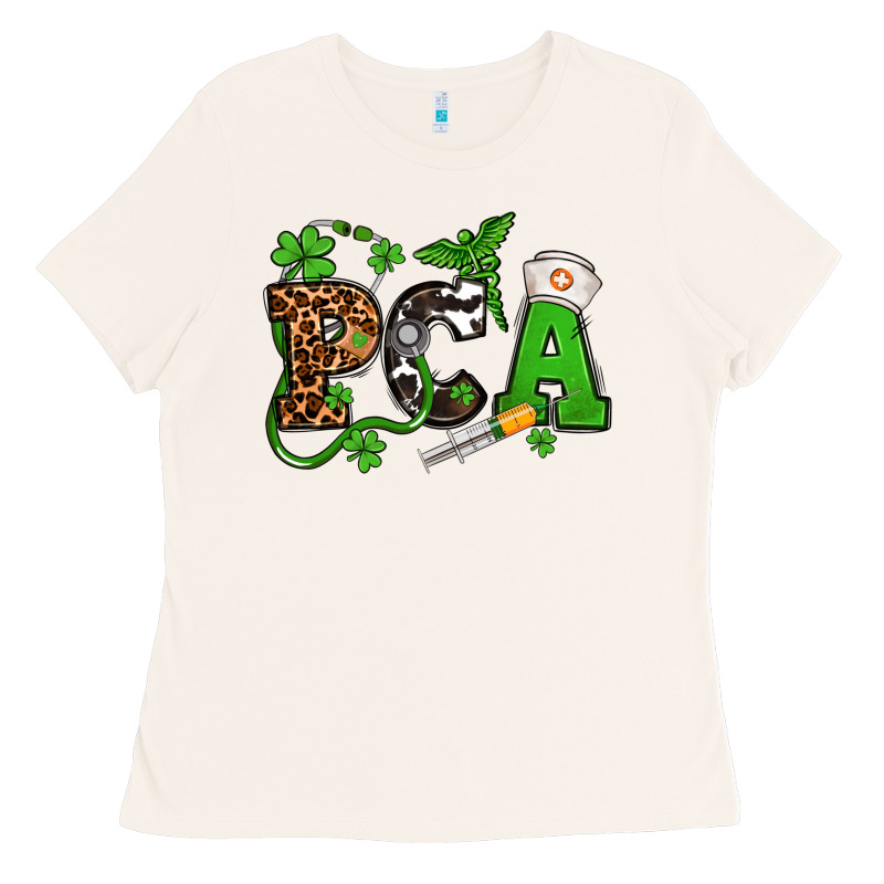 St. Patrick's Day Pca Ladies Tee by OliviaCreatesArt | Teevron