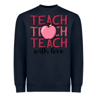 Navy teach with love Heavyweight Sweatshirt - JahusDesignShop