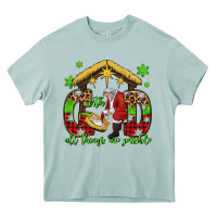 Arona with god all things are possible santa baby jesus Heavy Core Tee - Jasminsmagicworld